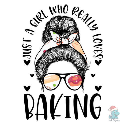 Baking Girl Hair Bow Sunglasses - DTF Transfer