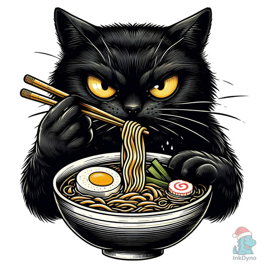 Cute Ramen Cat - DTF Transfer