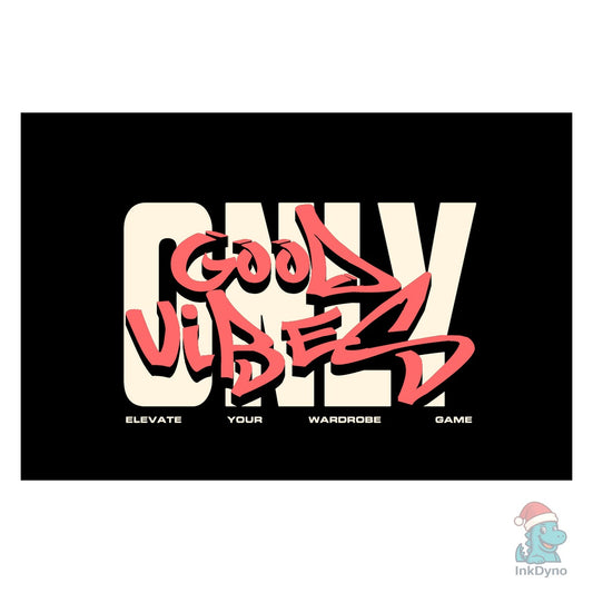 Streetwear Tshirt Design Good Vibes - DTF Transfer