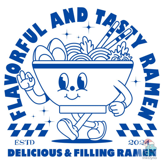 Retro Ramen Mascot - DTF Transfer