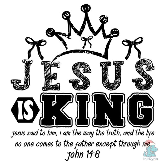 Jesus is King Christian - DTF Transfer