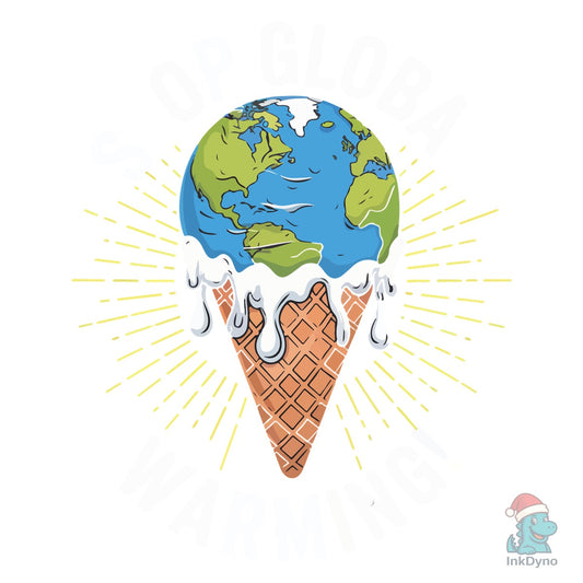Stop Global Warming Funny Cute Teacher - DTF Transfer