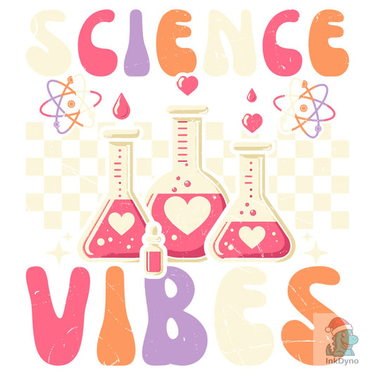 Groovy Science Vibes Chemistry T-Shirt - DTF Transfer