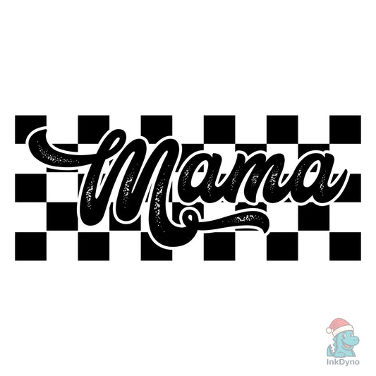 Retro Mama Checkered Bow Coquette B - DTF Transfer