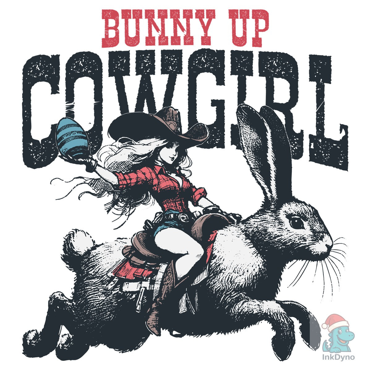 Bunny Up Cowgirl Easter Egg Shirt