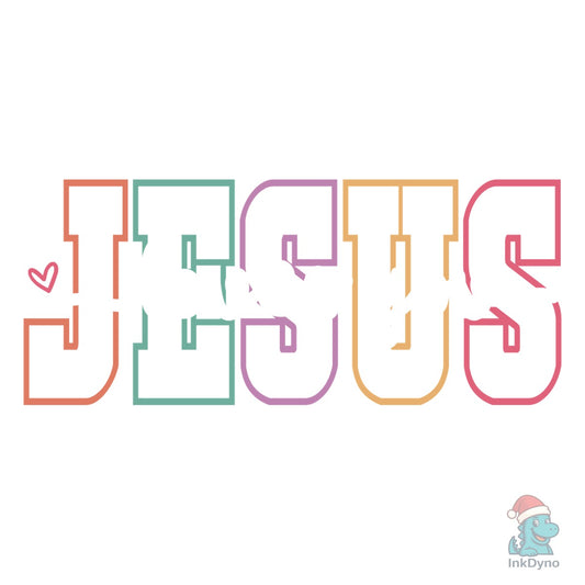 Jesus Loves You Christian Quote - DTF Transfer