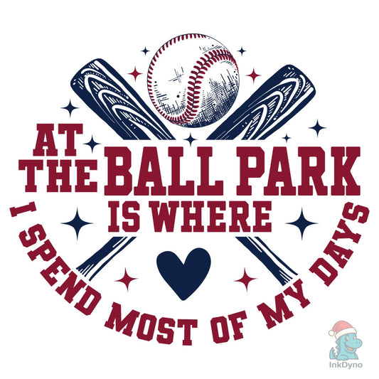 At the Ballpark is Where I Spend Most - DTF Transfer