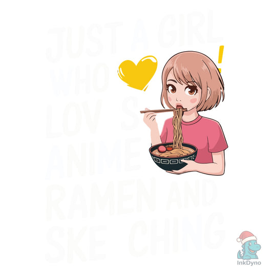 Just a Girl Who Loves Anime Ramen and - DTF Transfer