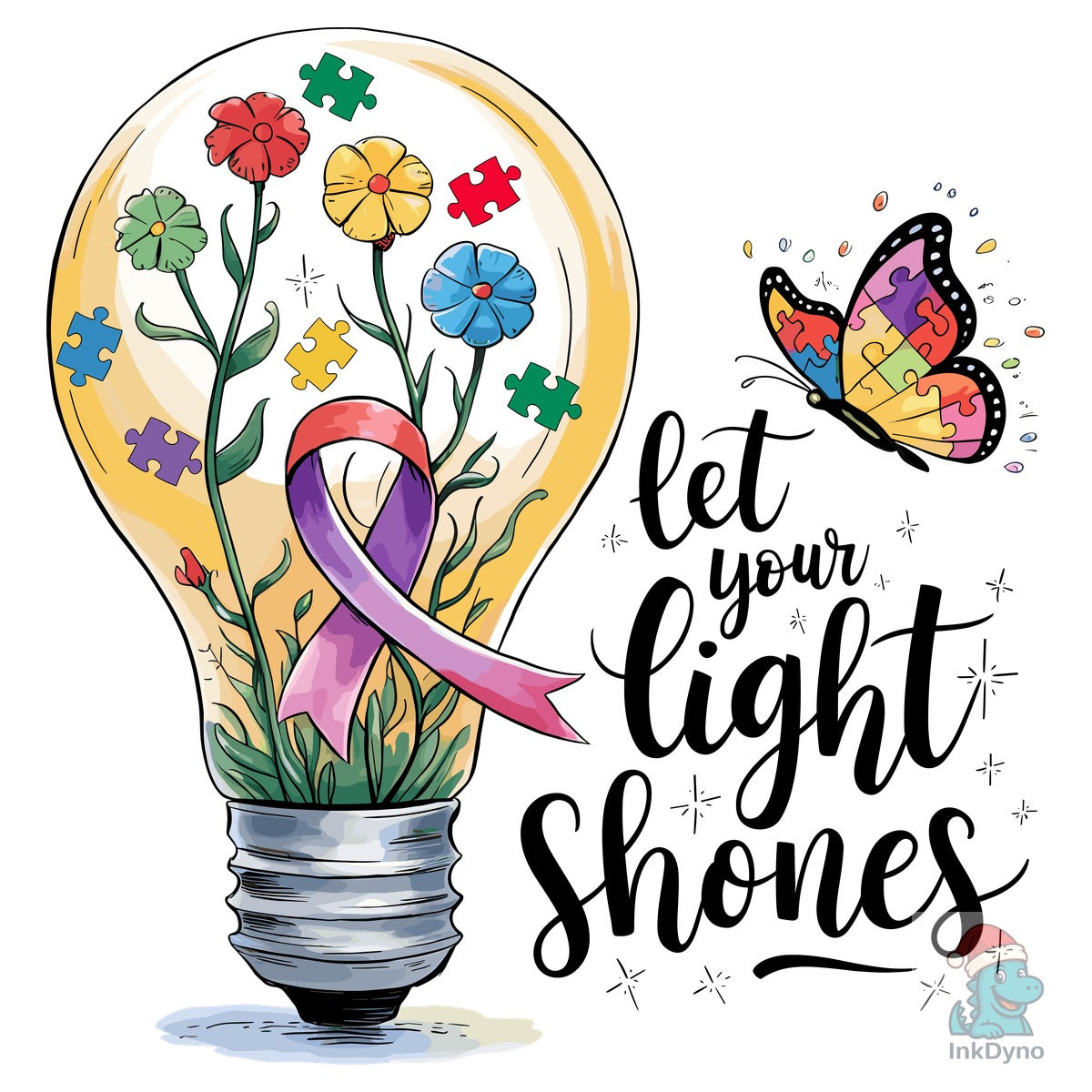 Autism Awareness Let Your Light Shine.