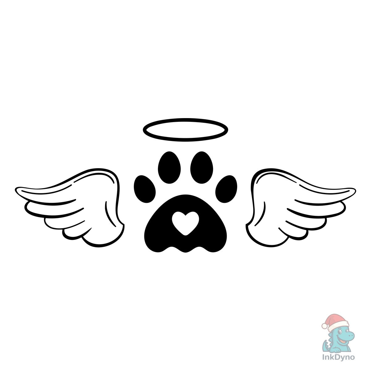 Dog Angel Wings Memorial
