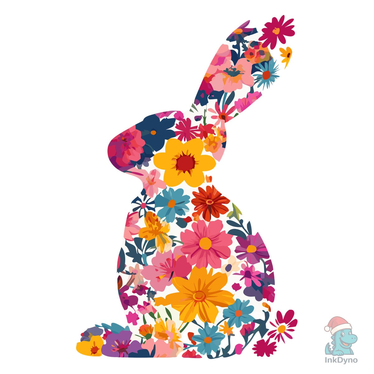 Floral Bunny Easter Rabbit
