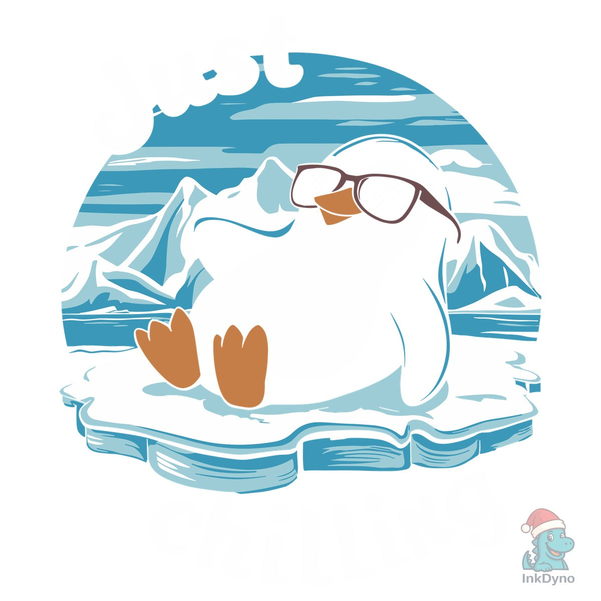Just Chilling Penguin Pun Relaxed Vibes