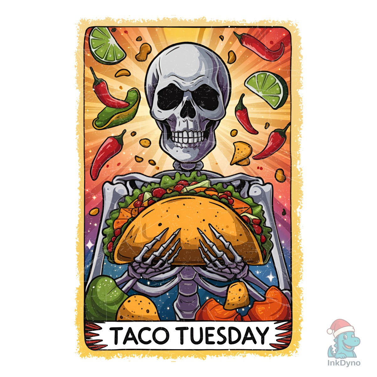 Skeleton Tarot Card Cinco De Mayo Tshirt