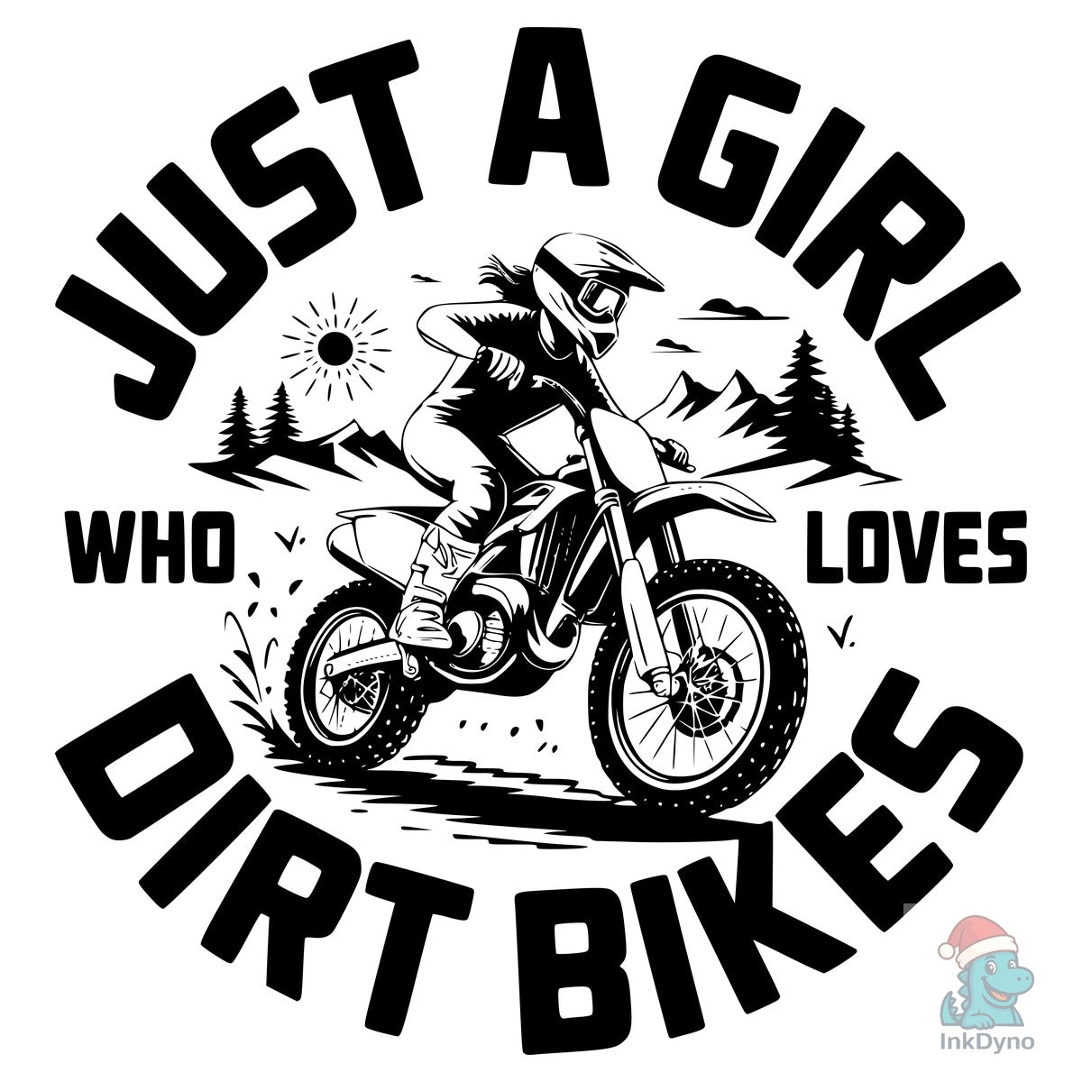 JUST a GIRL WHO LOVES DIRT BIKES T-S