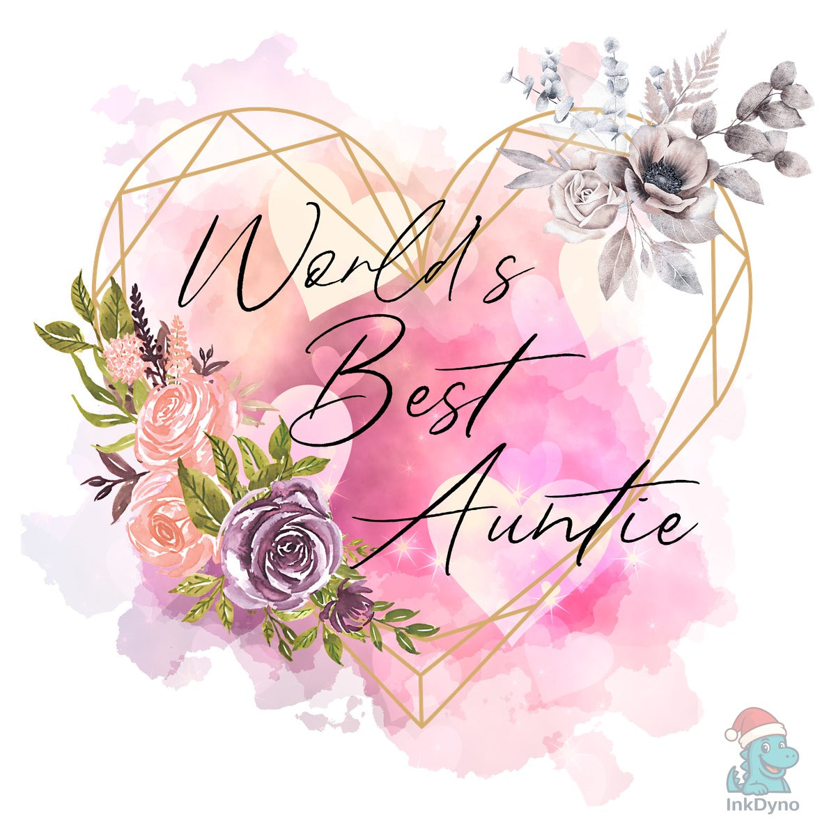 World's Best Auntie Heart