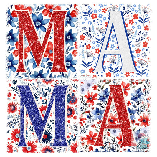 4th of July Mama Patriotic Mom - DTF Transfer