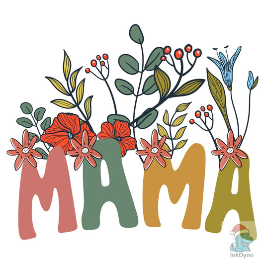 Mama Shirt Wildflowers Mama Shirt - DTF Transfer