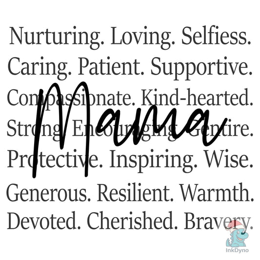 Mama Words Mother's Day - DTF Transfer