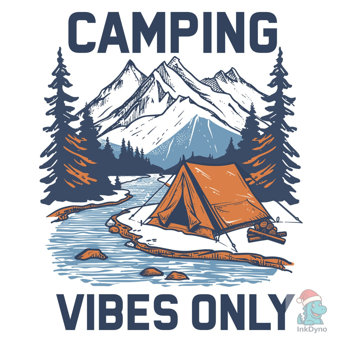 Camping Vibes Only Outdoor Adventure Tee