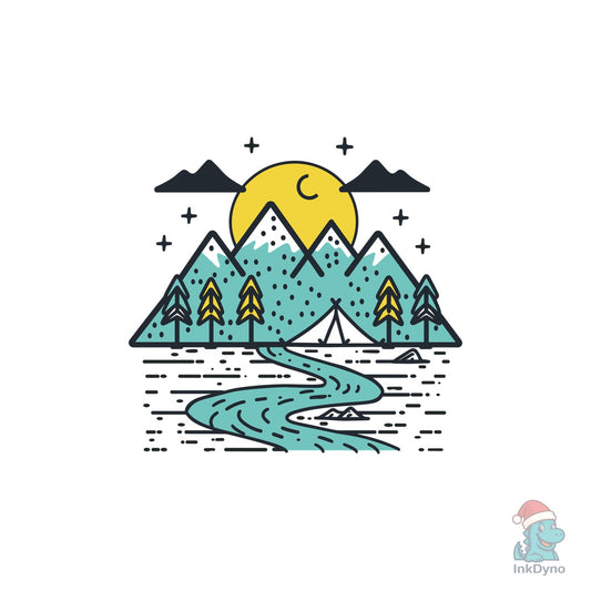 Camping T-Shirt Vector Design - DTF Transfer