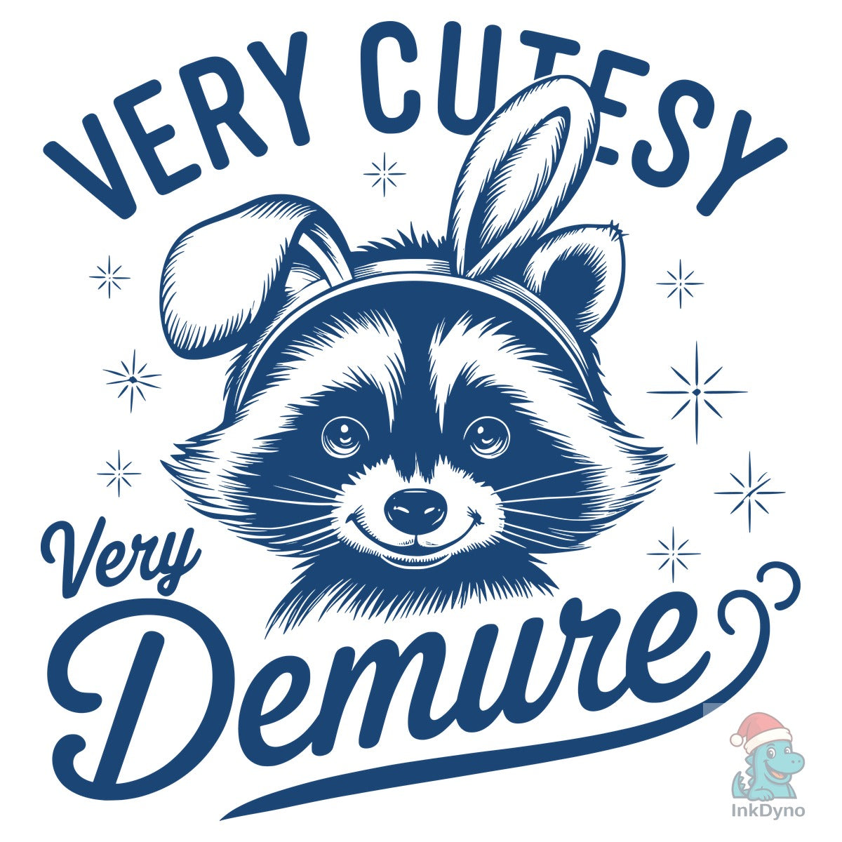 Very Cutesy Very Demure Raccoon T-shirt