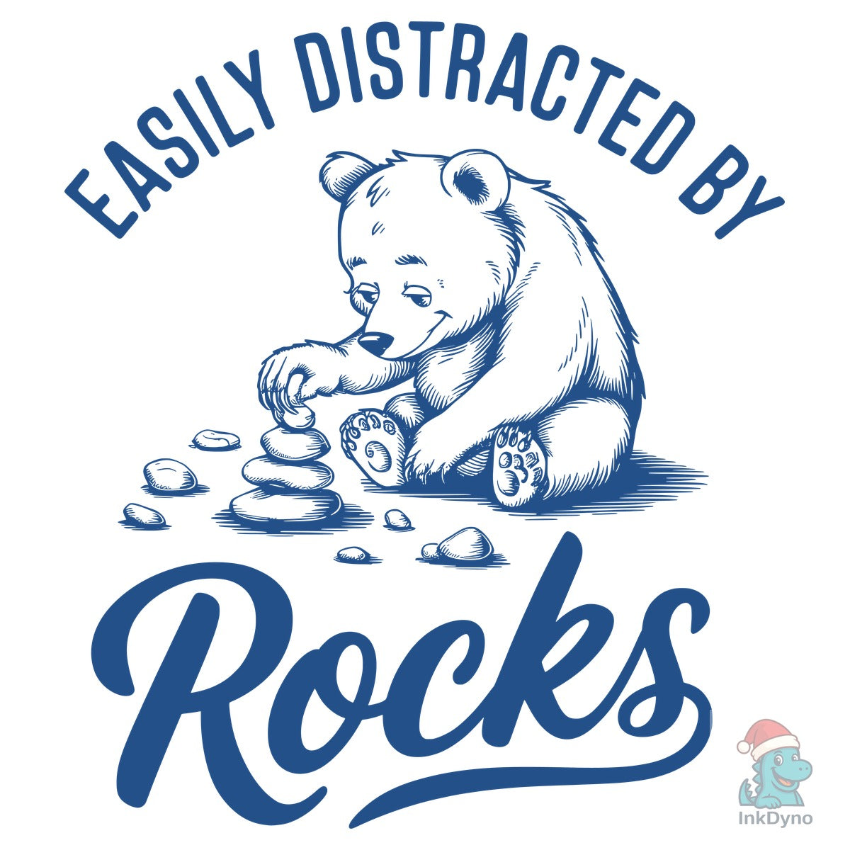 Easily Distracted by Rocks Design
