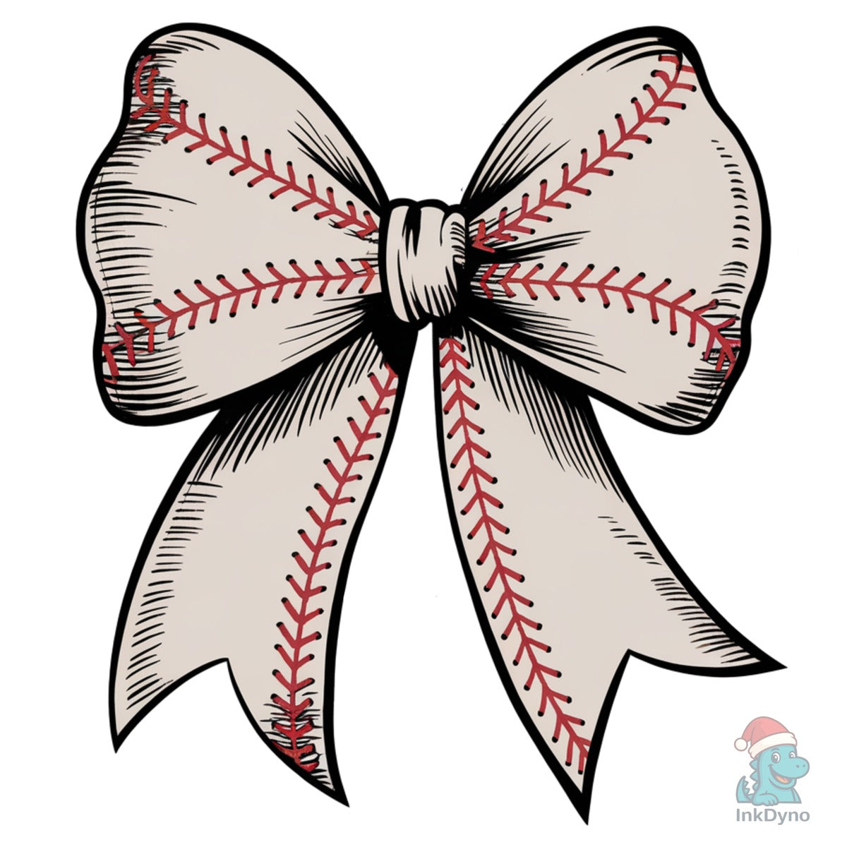 Vintage Baseball Bow Baseball