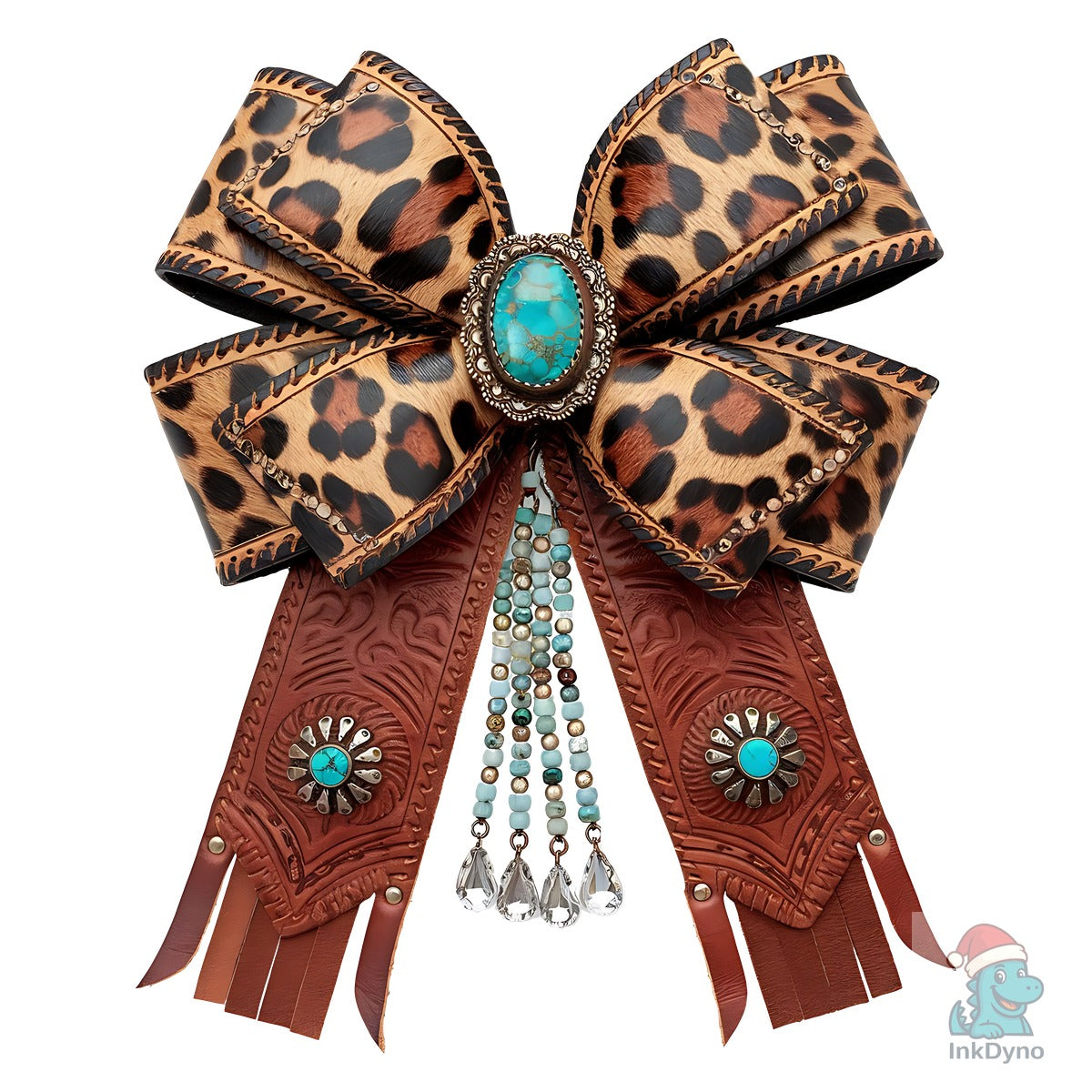 Western Leopard Bow Coquette Cowgirl
