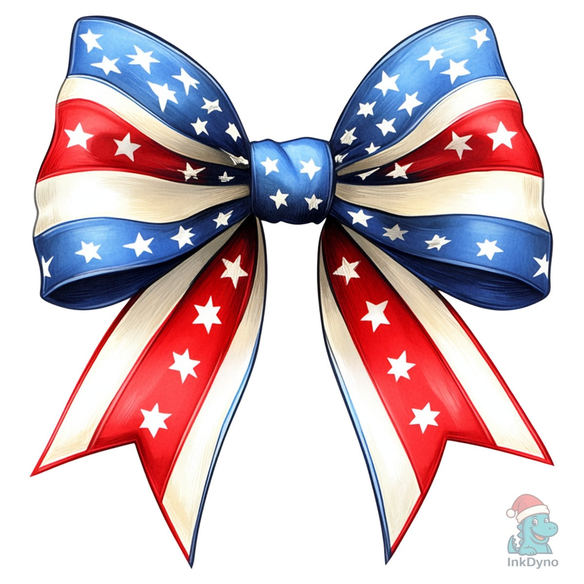 4th of July Bow Design T Shirt