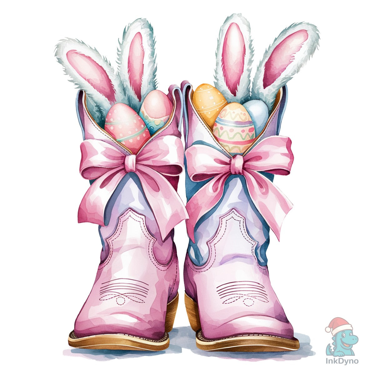 Howdy Western Easter Bunny Boots
