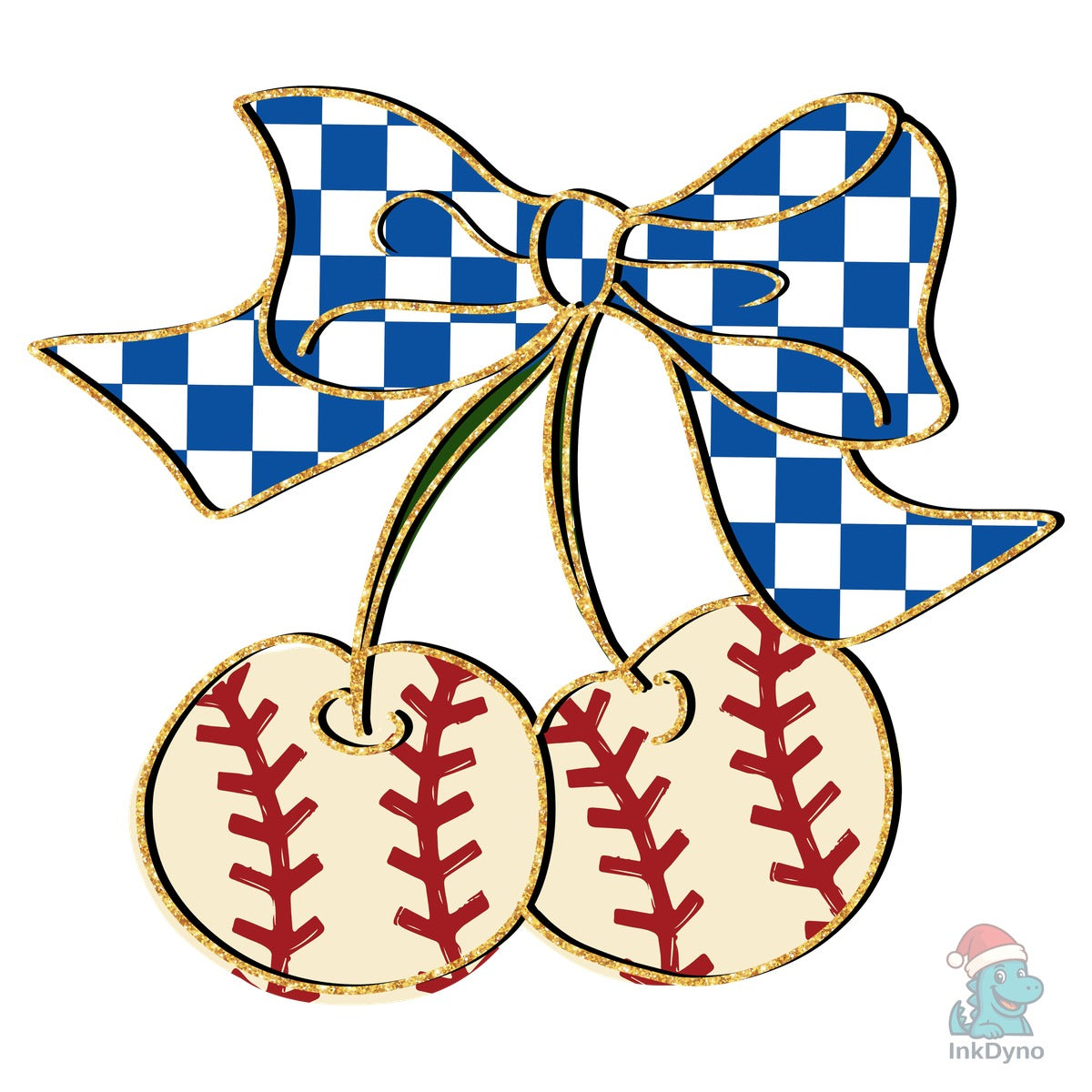 Retro Baseball Cherries