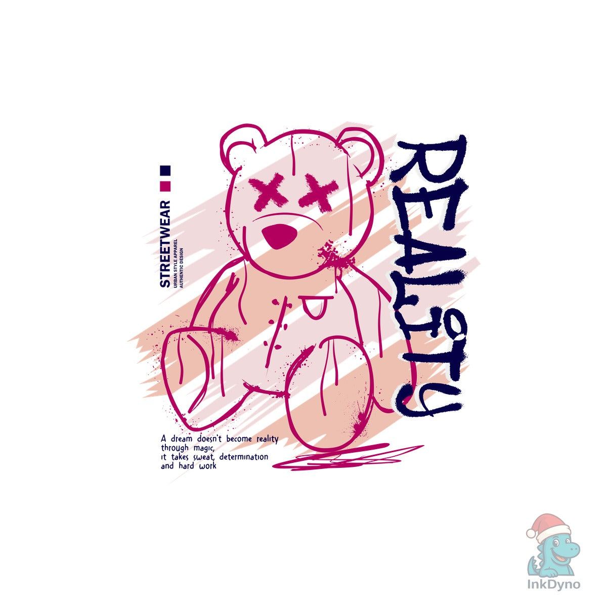 Reality Graffiti Bear Doll Streetwear