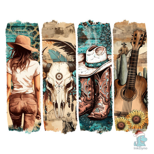 Western Cowgirl Brushstroke - DTF Transfer