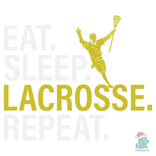 Eat Sleep Lacrosse Repeat Sports Team - DTF Transfer