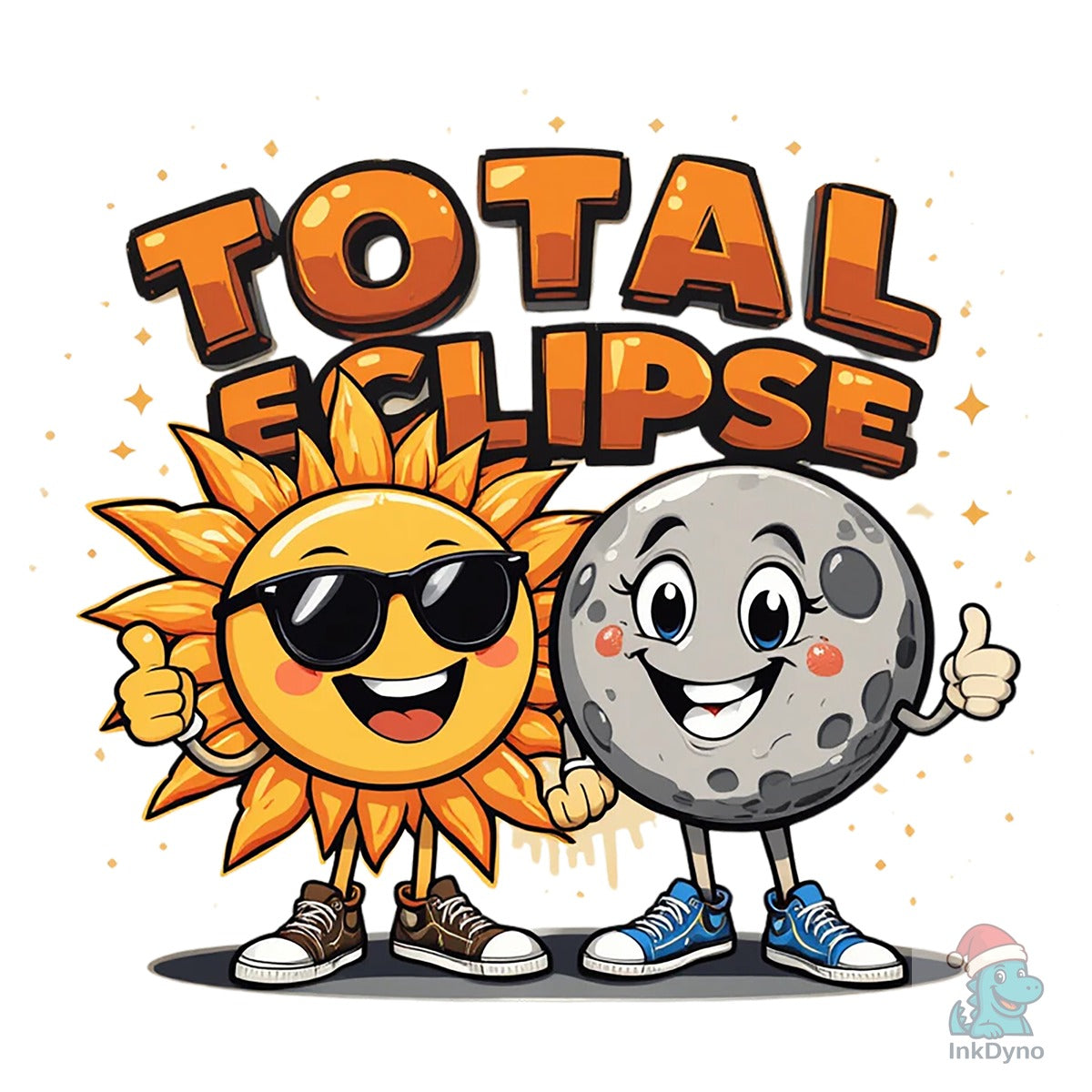 Eclipse Cartoon T-shirt Design