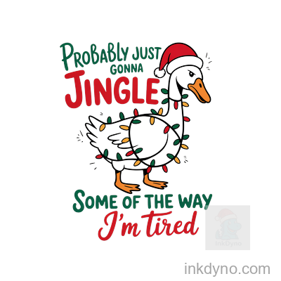 455. Funny Christmas Goose PNG