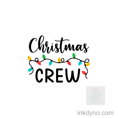 Festive Christmas Lights Holiday Design Transfer — DTF Transfer