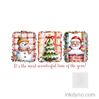Festive Winter Wonderland Holiday Transfer Design — DTF Transfer