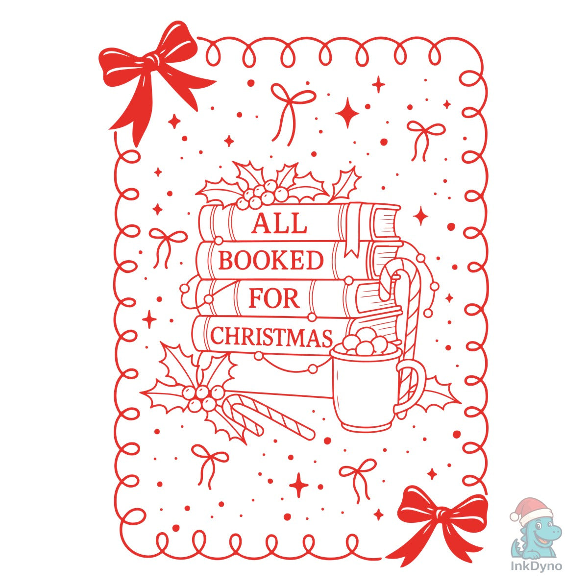 All Booked For Christmas Nutcracker Design