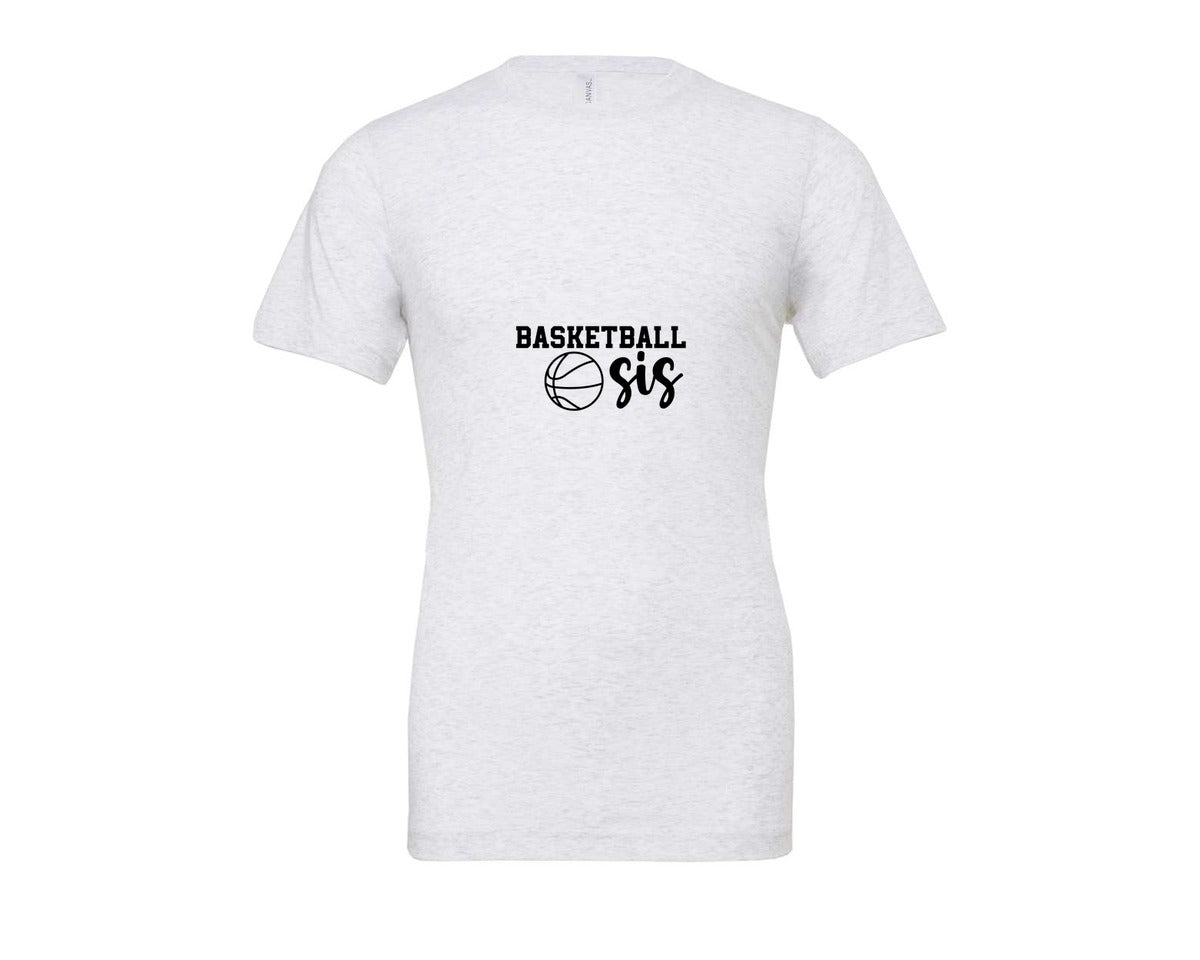 brand:Bella Canvas|color:Ash Grey|Basketball Sis 2 Graphic T-Shirt