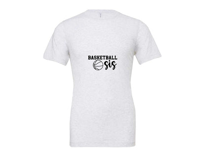 brand:Bella Canvas|color:Ash Grey|Basketball Sis 2 Graphic T-Shirt