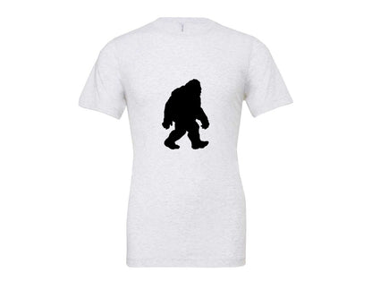 brand:Bella Canvas|color:Ash Grey|Bigfoot Sasquatch Figure Design Graphic T-Shirt