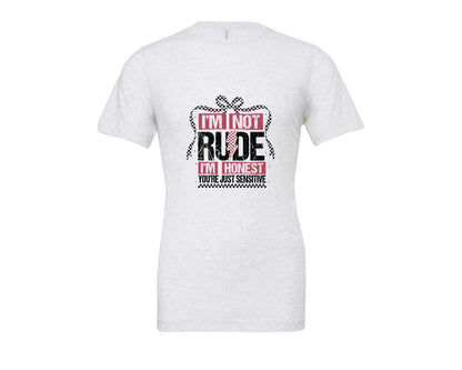 brand:Bella Canvas|color:Ash Grey|Im Not Rude Snarky Sarcastic 2 Graphic T-Shirt