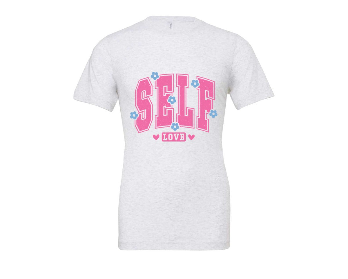 brand:Bella Canvas|color:Ash Grey|Self Love Pnginspirational Graphic T-Shirt