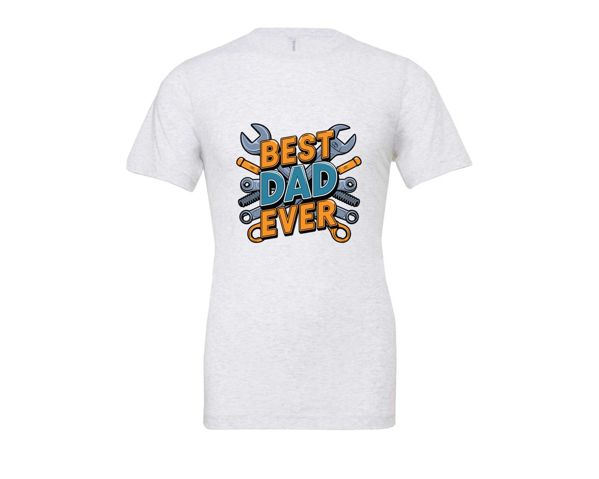 brand:Bella Canvas|color:Ash Grey|Mechanic Dad 3 Graphic T-Shirt