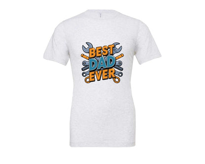 brand:Bella Canvas|color:Ash Grey|Mechanic Dad 3 Graphic T-Shirt