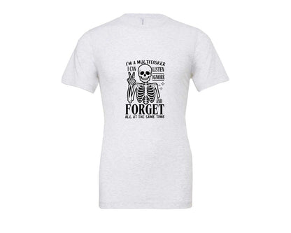 brand:Bella Canvas|color:Ash Grey|Im A Multitasker Office Humor Graphic T-Shirt