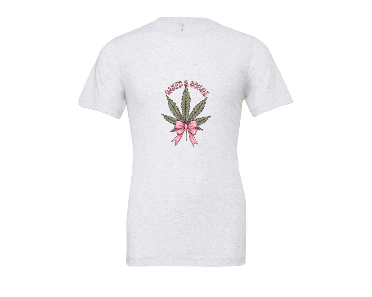 brand:Bella Canvas|color:Ash Grey|Baked Boujee Funny Graphic T-Shirt