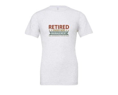 brand:Bella Canvas|color:Ash Grey|Mens Fathers Day Retired Grandpa Shirts Graphic T-Shirt