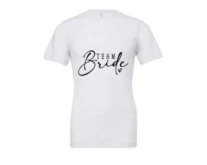 brand:Bella Canvas|color:Ash Grey|Team Bride Bridal Party Graphic T-Shirt